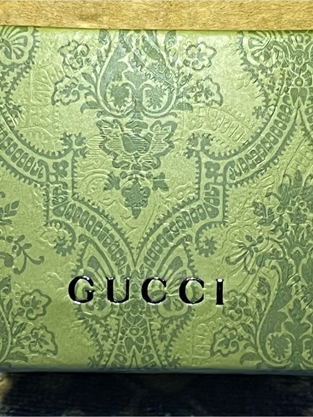 Authentic Gucci Jewelry Presentation Box, Dust Bag & Control Cards